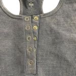 Aura  waffle knit blue tank bralette size M/L Photo 3