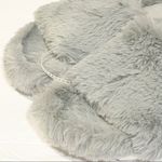 JSlides J/Slides Size 7 Lelee Grey Faux Fur Rubber Sole Slides New Photo 3