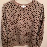 Pink Lily Leopard Print Sweater Photo 0