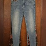 Free People Driftwood Indie Crop Boot Velvet Floral Trim St. Lucia Size 24 Photo 1