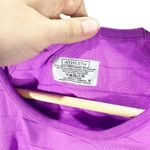 Athleta Athlete Purple Striped Fastest Track Fitted Short Sleeved T-shirt Sz S Photo 3