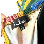 Lulus Women’s Honolulu Golden Yellow Floral Print Off Shoulder Jumpsuit Size S Photo 7