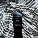 White House | Black Market  Houndstooth Print Silk Blouse Photo 4