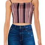 Flying Tomato A. CALIN by  Striped Crop Tank Top Women’s Sz S EUC Photo 0