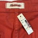 Madewell  Slim Emmett Wide-Leg Crop Pants Plus Size  37P NEW Orange/Rust Pockets Photo 9