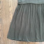 Forever 21 Crewneck Sleeveless Gauze Babydoll Dress in Dusty Olive Size Medium Photo 2