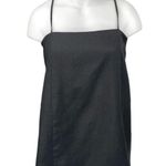 Anthropologie NEW Mare Mare Black Linen Sleeveles Cami Mini Tank A-line Dress XL Photo 0