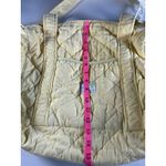 Jacadi Quilted Baby Diaper Bag Yellow Tote French Boutique Retro Style Photo 7