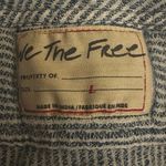 Free People  Bohemian By The Shore Tunic Shirt Indigo Stripe Size Large Coastal Photo 9