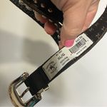 Idyllwind ‎ black studded leather double buckle belt women’s size XL western Photo 3