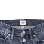 J.Crew  9” Billie Demi Boot Crop Jeans Black Gray Button Fly Raw Hem Women’s 26P Photo 6