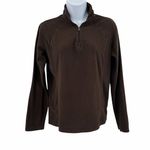Columbia  Brown Quarter Zip Long Sleeve Fleece Pullover Women's Size Small S Photo 1
