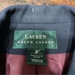 Ralph Lauren Vintage  Navy Double Breasted Wool Blazer Peak Lapel Gold‎ Buttons 6 Photo 6