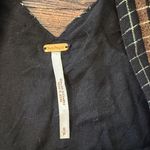 Free People Barcelona Plaid Mini Dress Black Copper Shimmer Size Small Photo 5