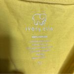 Ivory Ella Ivory‎ Ella yellow knot tie front short sleeve t-shirt elephant women’s size XL Photo 2
