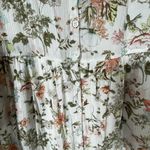 Frye  Floral Maxi Dress L Sleeveless Button Romantic Cottagecore Country Peasant Photo 5