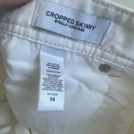 EXPRESS ‎ white jeans Stella Cropped Skinny Low Rise Plus Size 14 0037 Photo 8