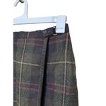 Vintage Harold's Wool Plaid Wrap Skirt Size 12 Brown‎ Green Red Blue Academia Brown Photo 3