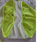 Zaful  Swim Suit One Piece Plunge Swim Suit Size Medium 6 Bright Yellow Photo 3