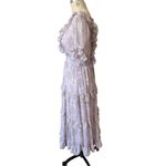 Altar'd State Keira Floral Midi Dress in Lilac Purple Size Small Photo 2