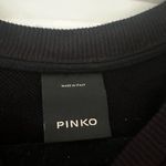 Pinko pullover crewneck sweater sweatshirt burning love Elvis grunge rock rose S Black Photo 2