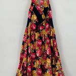 Lindy Bop Fit & Flare Halter Dress Retro Floral Print Midi Pin Up NEW Womens S Photo 3