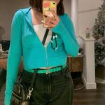 I am gia NIA CROPPED HACCI HOODIE IN CAPRI Photo 1