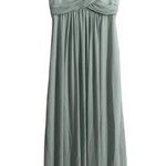 Pinkblush NWT Light Olive Chiffon Cold Shoulder Maternity Evening Gown Photo 0