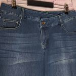 Halara FLEX ASYMMETRIC LOW RISE ZIPPER BAGGY WIDE LEG JEANS ESTATE BLUE DENIM MP Photo 3