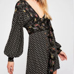 Free People  Wonderland Printed Mini Dress Size M Photo 0