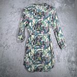 Anthropologie Dolan Left Coast Dress Blue Pink Floral Print Wanderlust Colorful Casual Small Photo 3