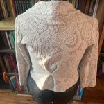 Moth Anthropologie romantic paisley cream boho S jacket Tan Photo 1