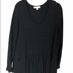 Anthropologie ANTHRO ERI + ALI Black Knit Thermal Long Sleeve S Photo 0