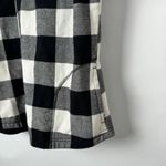 Orvis Buffalo Plaid Black & White Fleece Lined Shacket Women's L Photo 3