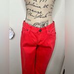 J.Crew NTM: Coral Colored Mid Rise Toothpick Skinny Jeans Sz 29 Photo 2