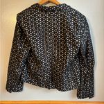 Loft  Black and Tan Floral Blazer floral cut out design Size 10 Photo 2