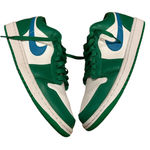 Nike DC0774-304 Air Jordan 1 Low Lucky Green Aquatone Blue Turquoise (Women's) Photo 0