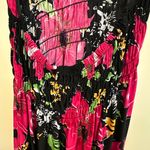 Halter Top Maxi Floral Black and Pink Dress Women's Sz XL Photo 5