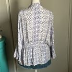 Others Follow Tilly’s Diamond Hobo Print Tie Front Kimono Cover Up Jacket Photo 4