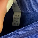 Elie Tahari  Women’s Navy Blue Button Detail Size Zip Pants Size 6 Photo 3