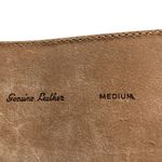 Donna Karan vintage genuine leather burgundy lizard embossed wide velcro belt M Photo 7