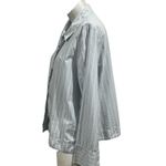 COS  blue striped collared button up shirt Photo 3