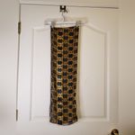 NEW Elegant Accents Black and Gold Scarf, Scarf Clip, And Earrings Black Photo 3