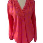 Escapada Pink & Orange Long Sleeve Blouse Women's Size XS | 23-4 Photo 0