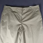 Ann Taylor 14 The Crop Mid Rise Slim Leg Ankle Flat Front Chino Green NWT Photo 4