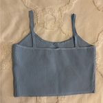 Tic Toc  Light Blue Ribbed Tank Top Photo 5