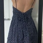 Brandy Melville loral dark blue and white flowy mini dress Photo 1