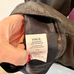 Vince Leather Vest Black Large Photo 2