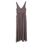 Lulus NWT  Dusty Leading Role Taupe Mauve VNeck Maxi Dress Bridesmaid Formal Sz S Photo 4