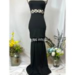 RUNAWAY THE LABEL Mae Partially See Through Maxi Dress Black S Photo 5